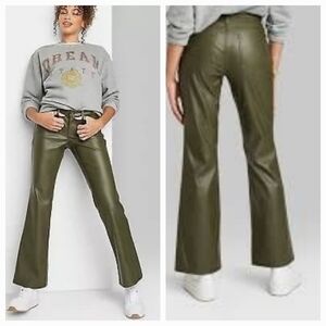 Wild Fable Faux Leather Flared Pants